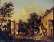 unknow artist European city landscape, street landsacpe, construction, frontstore, building and architecture. 288 Germany oil painting artist